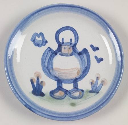 Country Scene Blue Coaster
