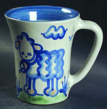 Country Scene Blue Grandmug