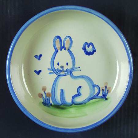 Country Scene Blue 7" Individual Pasta Bowl