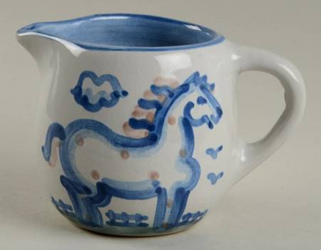 Country Scene Blue Oversize Creamer