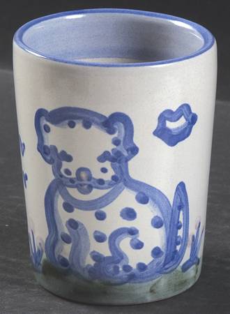 Country Scene Blue Julep Cup