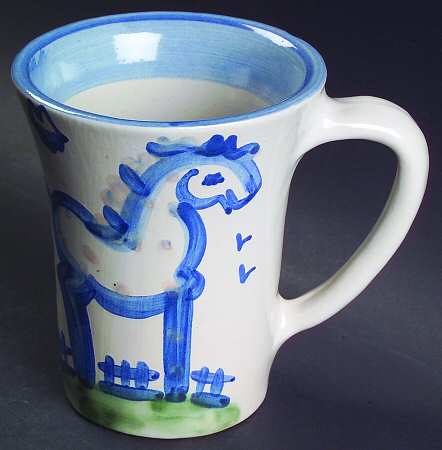 Country Scene Blue Grandmug