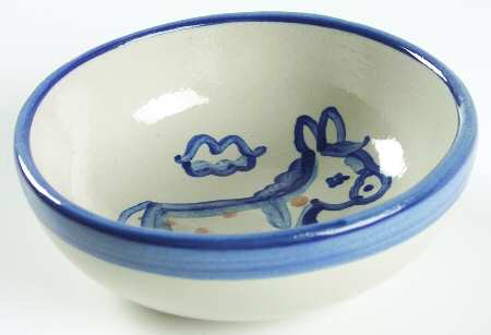 Country Scene Blue Coupe Cereal Bowl