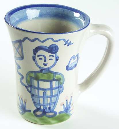 Country Scene Blue Grandmug