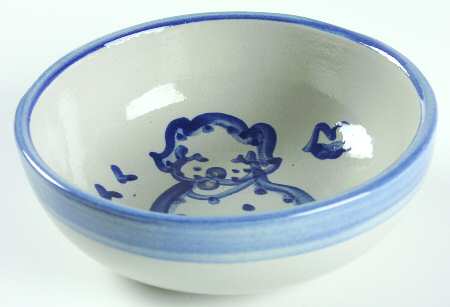Country Scene Blue Coupe Cereal Bowl