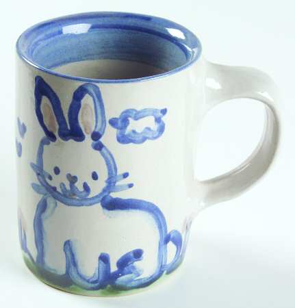 Country Scene Blue Mug