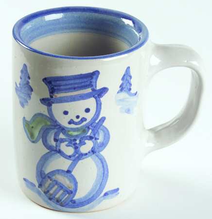 Country Scene Blue Mug