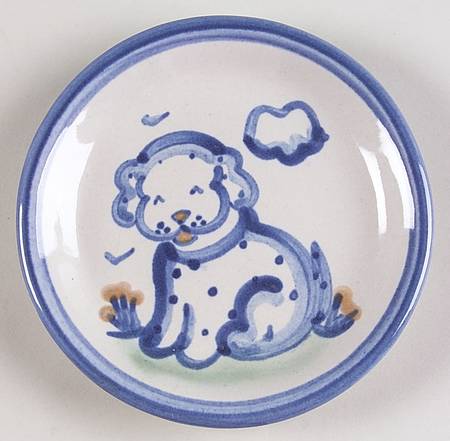 Country Scene Blue Coaster