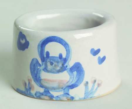 Country Scene Blue Napkin Ring
