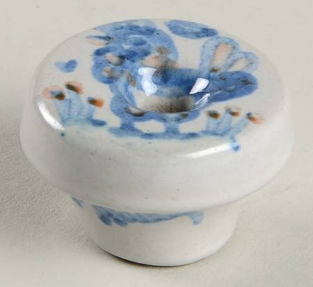 Country Scene Blue Drawer/Cabinet Pull/Knob