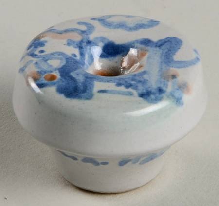 Country Scene Blue Drawer/Cabinet Pull/Knob