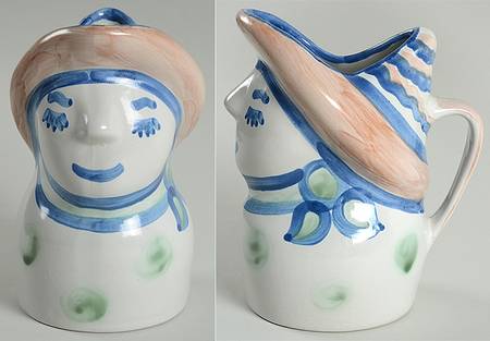 Country Scene Blue 28 Oz Pitcher