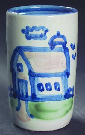 Country Scene Blue 9 Oz Tumbler