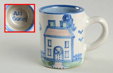 Country Scene Blue Child's Mug