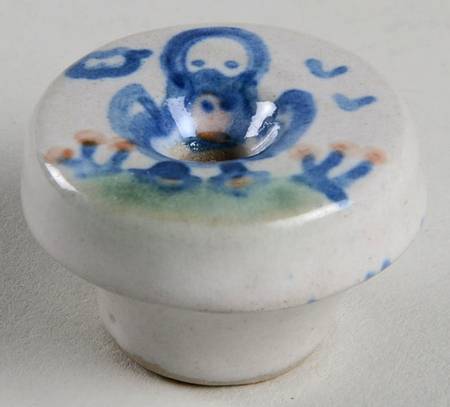 Country Scene Blue Drawer/Cabinet Pull/Knob