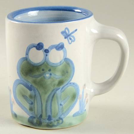 Country Scene Blue Mug