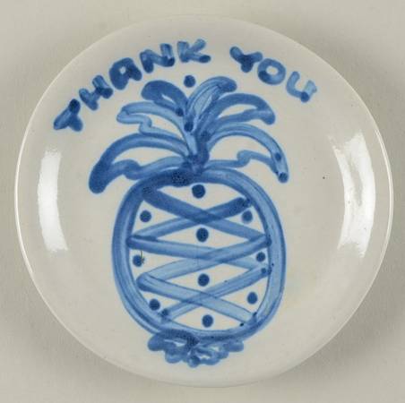 Country Scene Blue Coaster