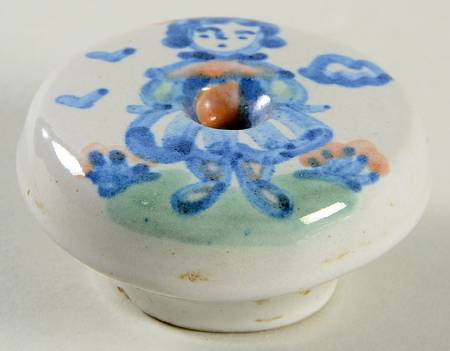 Country Scene Blue Drawer/Cabinet Pull/Knob
