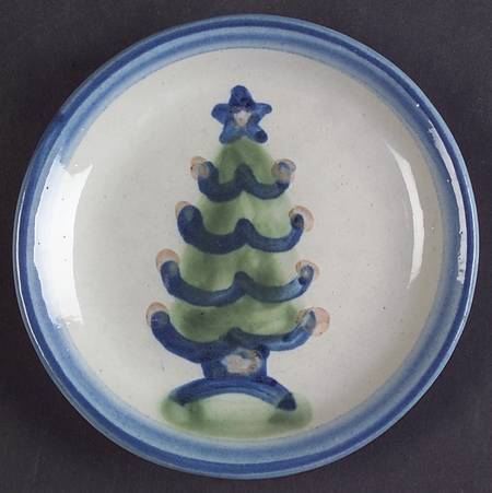 Country Scene Blue Coaster