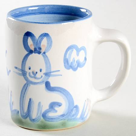 Country Scene Blue Child's Mug
