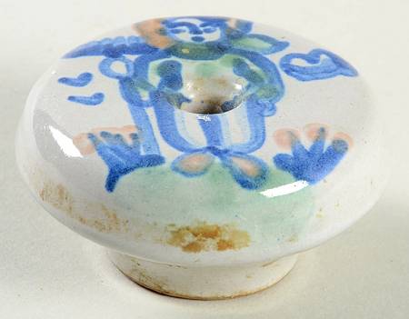 Country Scene Blue Drawer/Cabinet Pull/Knob