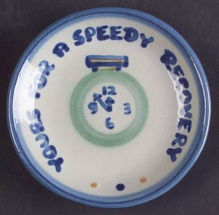 Country Scene Blue Coaster