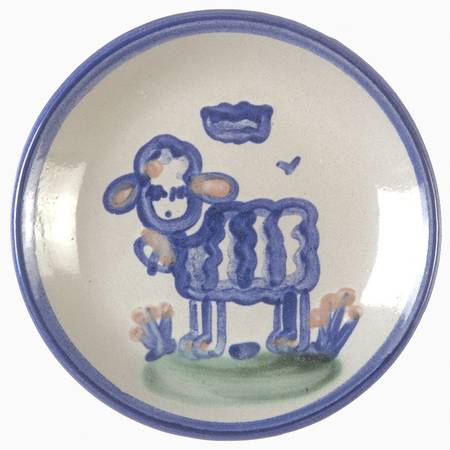 Country Scene Blue Coaster