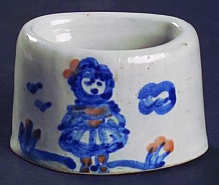 Country Scene Blue Napkin Ring