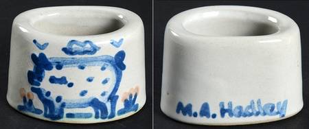 Country Scene Blue Napkin Ring