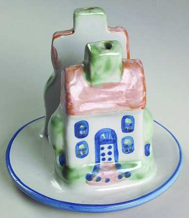 Country Scene Blue Napkin Holder