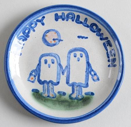 Country Scene Blue Coaster