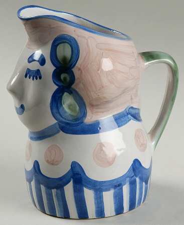 Country Scene Blue 26 Oz Pitcher