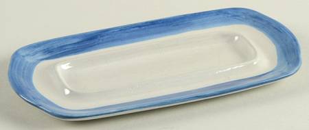 Country Scene Blue 1/4 Lb Butter No Lid