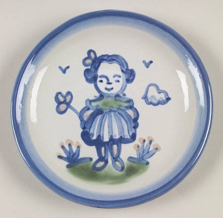 Country Scene Blue Coaster