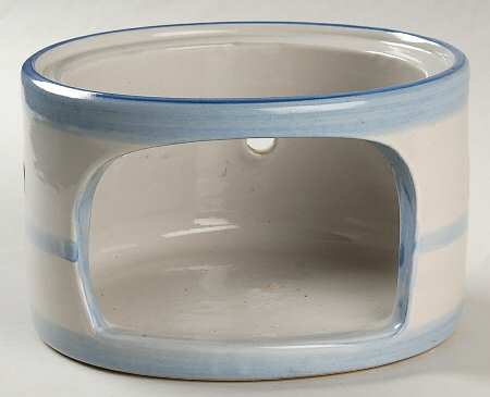 Country Scene Blue Samovar Stand
