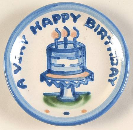 Country Scene Blue Coaster