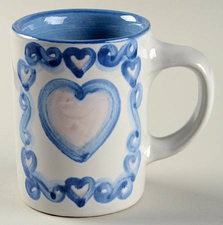 Country Scene Blue Mug