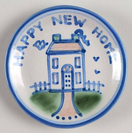 Country Scene Blue Coaster