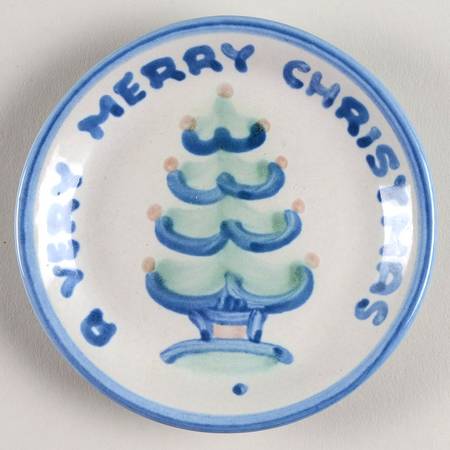 Country Scene Blue Coaster
