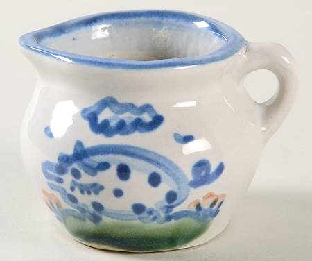 Country Scene Blue Mini Creamer