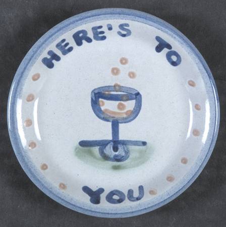 Country Scene Blue Coaster