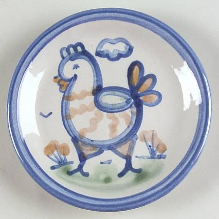 Country Scene Blue Coaster