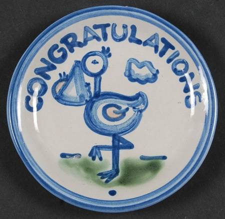 Country Scene Blue Coaster