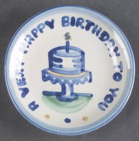 Country Scene Blue Coaster