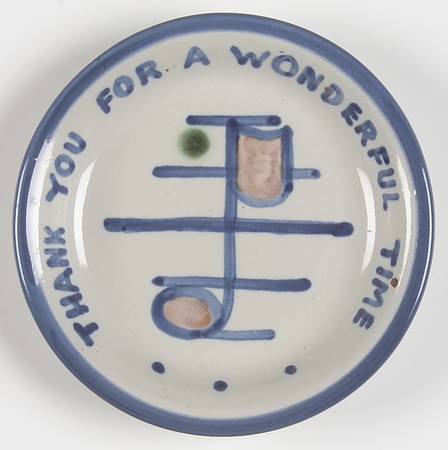 Country Scene Blue Coaster