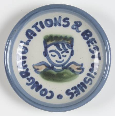 Country Scene Blue Coaster