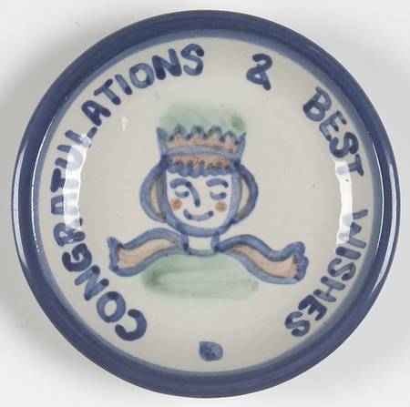 Country Scene Blue Coaster