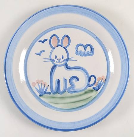 Country Scene Blue 12" Chop Plate (Round Platter)