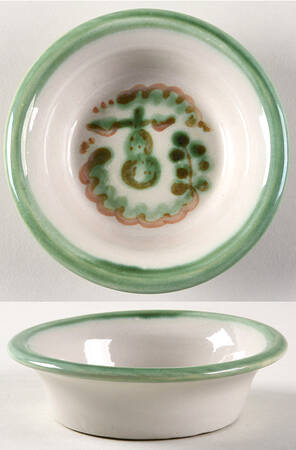 Pear and Grape Green Ramekin