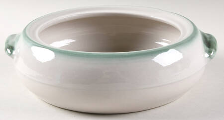 Pear and Grape Green 2 Qt Round Covered Casserole No Lid